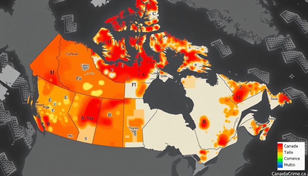 regional hate crime distribution Canada