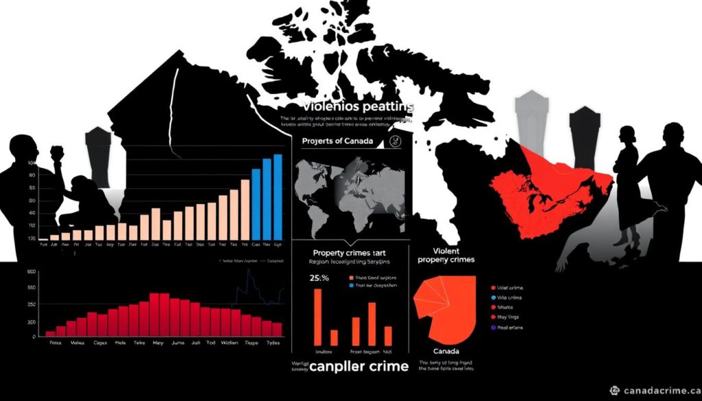 violent and property crime breakdowns