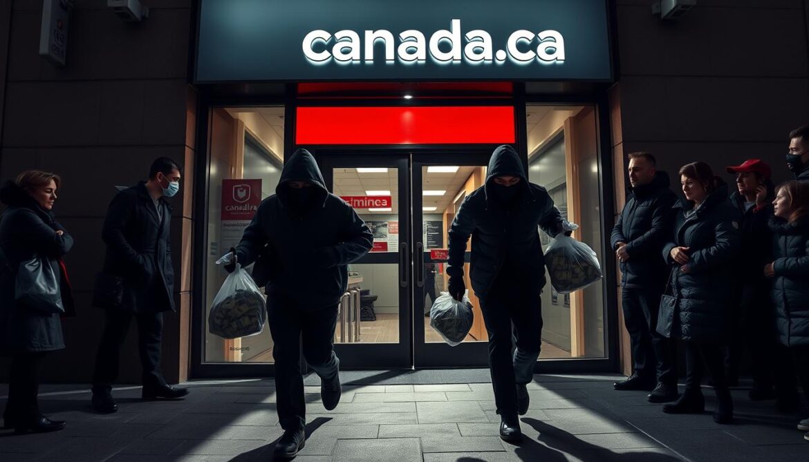 what type of crime is a bank robbery canada