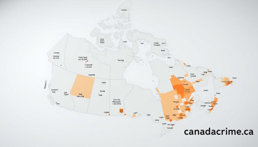 Canadian crime rates by region