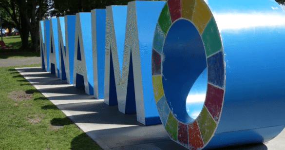 Nanaimo sign vandalism