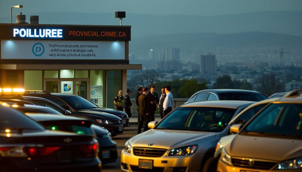 Provincial variations in vehicle break-in enforcement