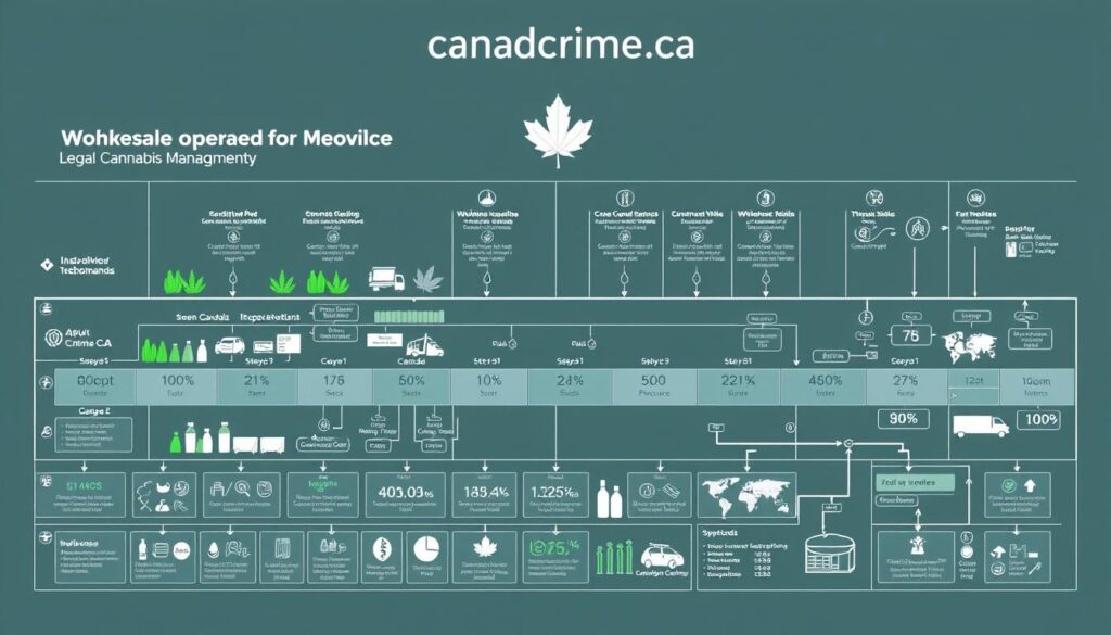 cannabis wholesale operations supply chain diagram