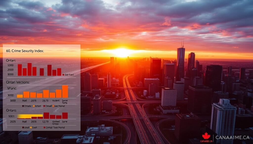 crime severity index across Ontario cities