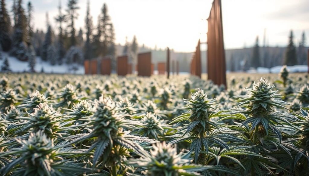 outdoor cannabis cultivation frost protection methods
