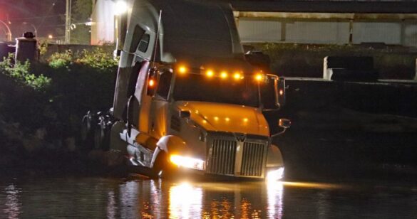 stolen semi truck chase