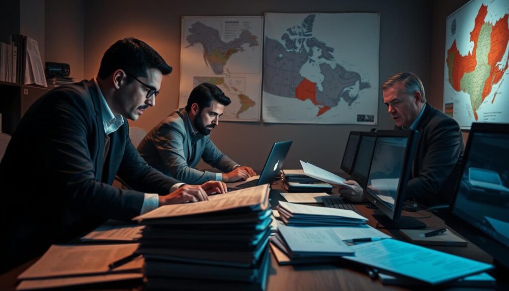 Canadian extortion investigation process
