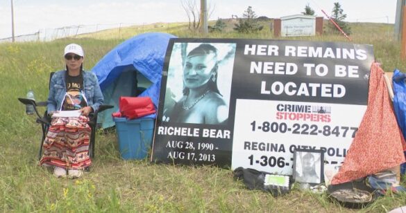 Mother Hunger Strike Regina Landfill Daughter Remains