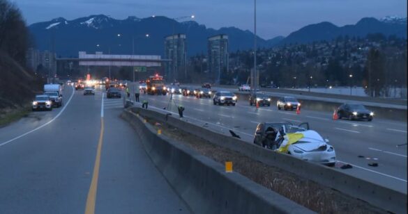 Surrey Man Uber Crash Burnaby Highway 1