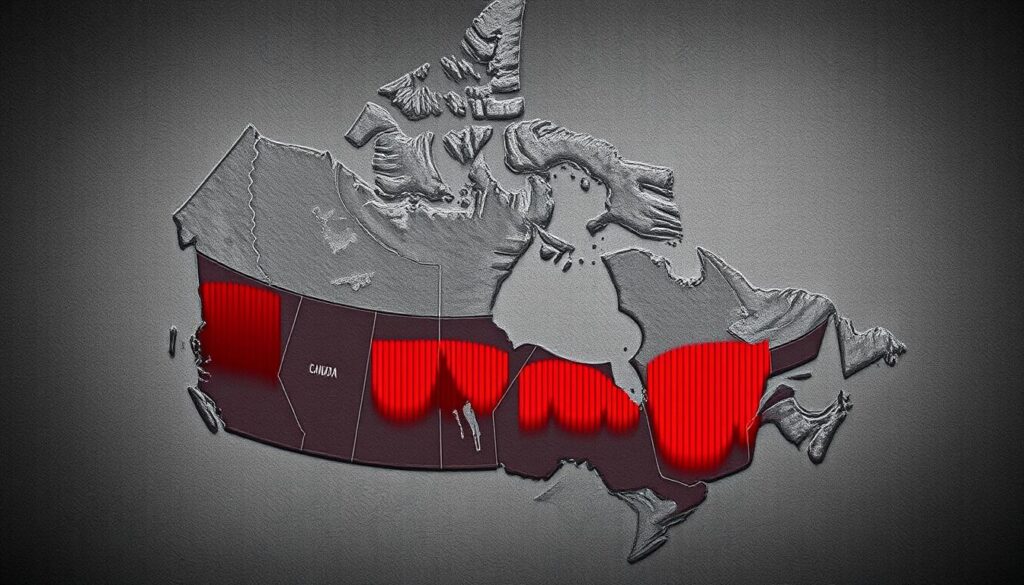 crime rates across Canadian provinces