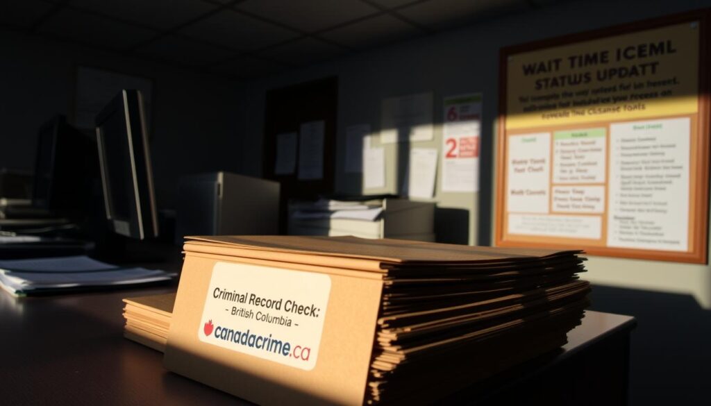 criminal record check British Columbia processing times