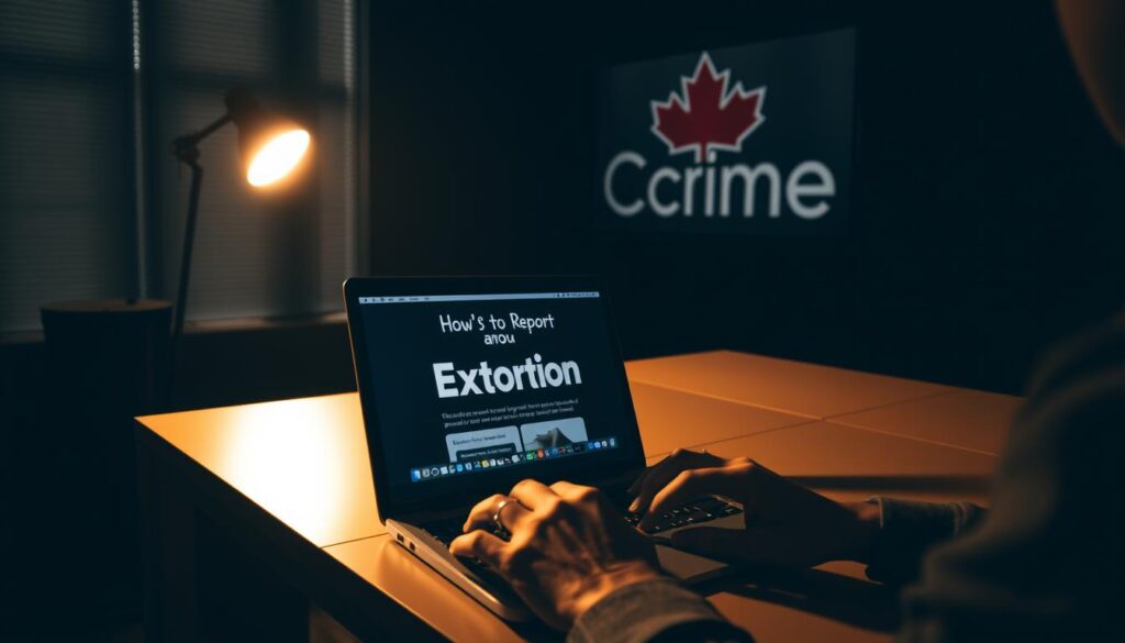 how to report extortion