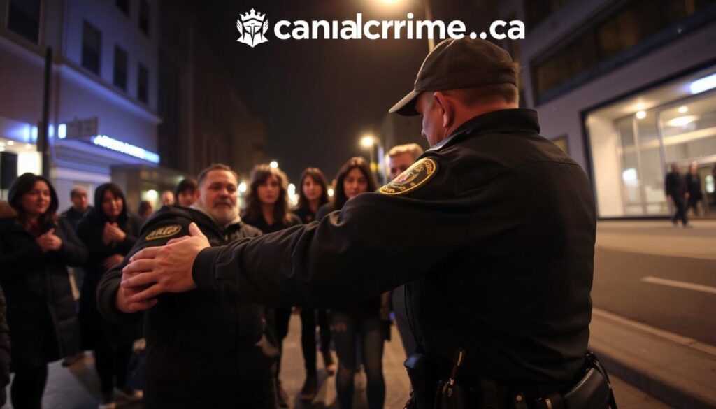 public disturbance arrest process