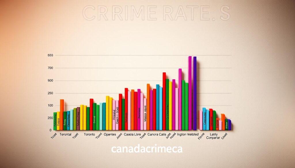 Crime rate comparison across Canadian cities