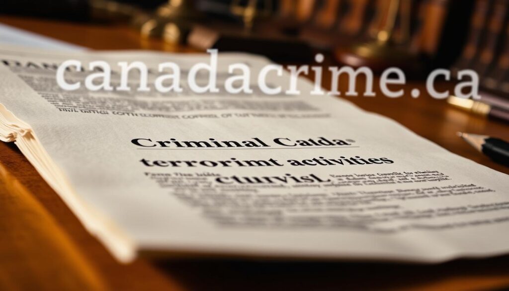 Criminal Code of Canada terrorist activities provisions