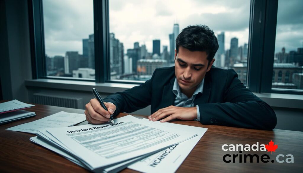 Reporting intimidation of a justice system participant