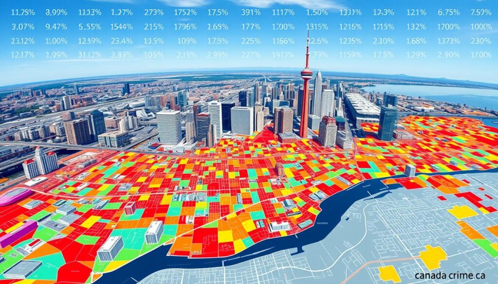 Toronto neighborhood crime distribution