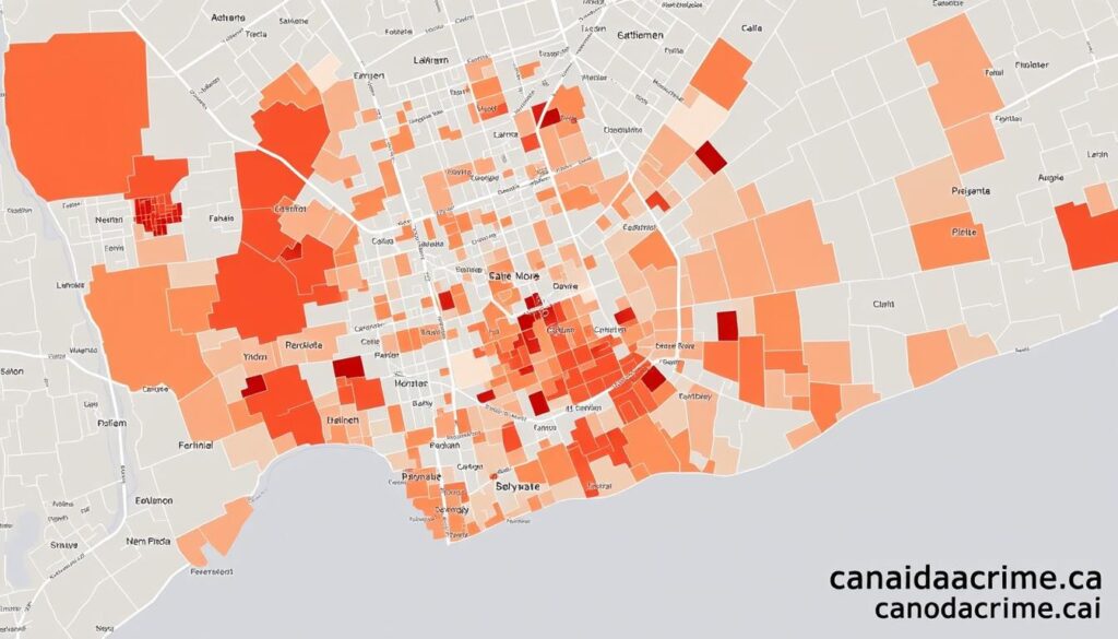 crime distribution in Toronto neighborhoods