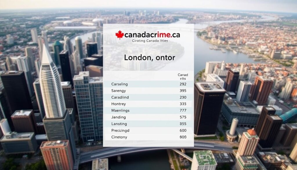 crime rates comparison among Canadian cities