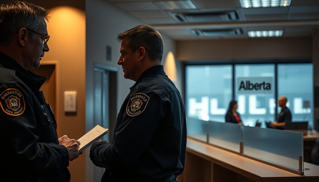 emergency vs non-emergency reporting Alberta