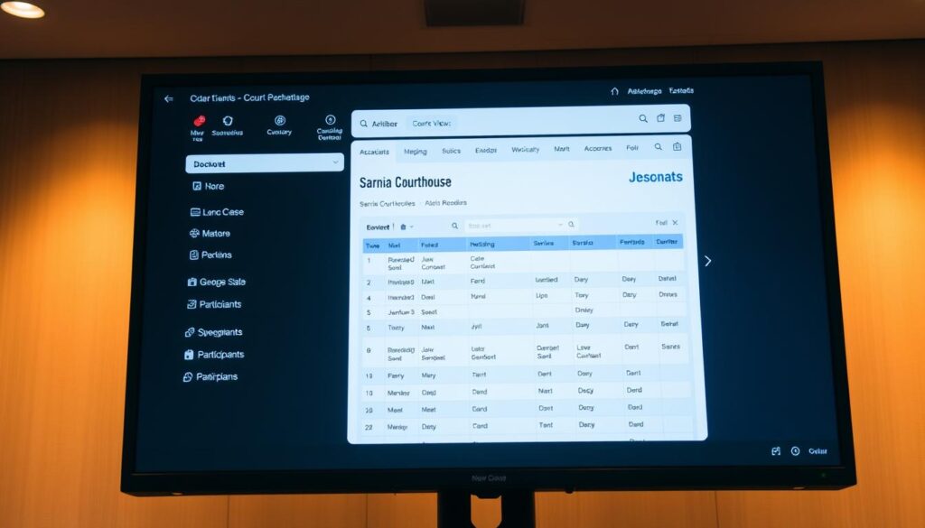 online court docket system