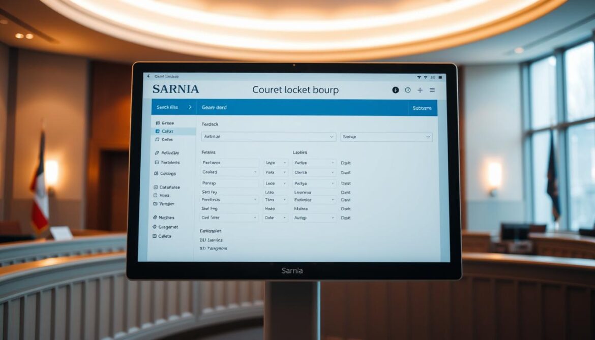 sarnia courthouse docket