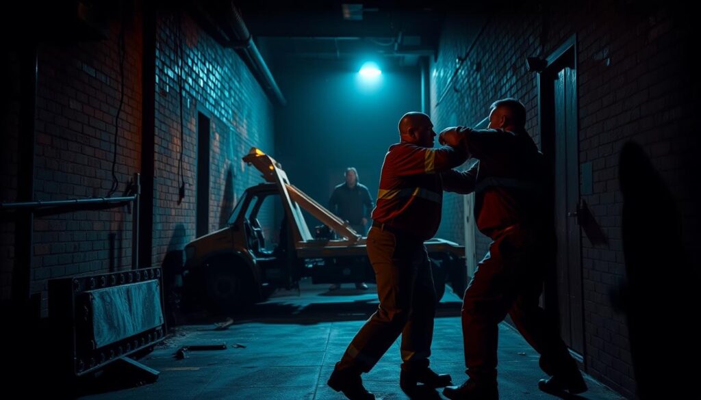 towing industry violence