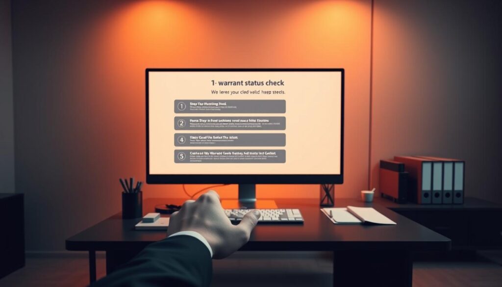 warrant status check process