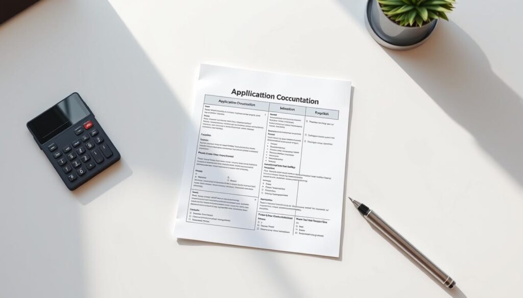 application documentation checklist